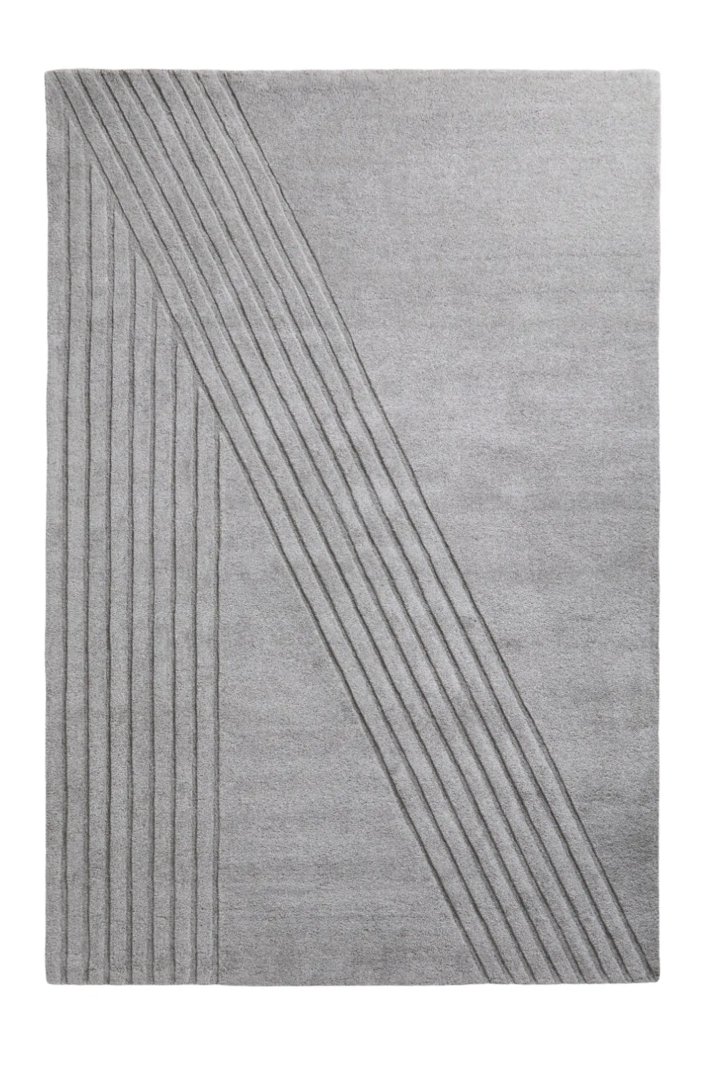 Gray Wool Area Rug | WOUD Kyoto