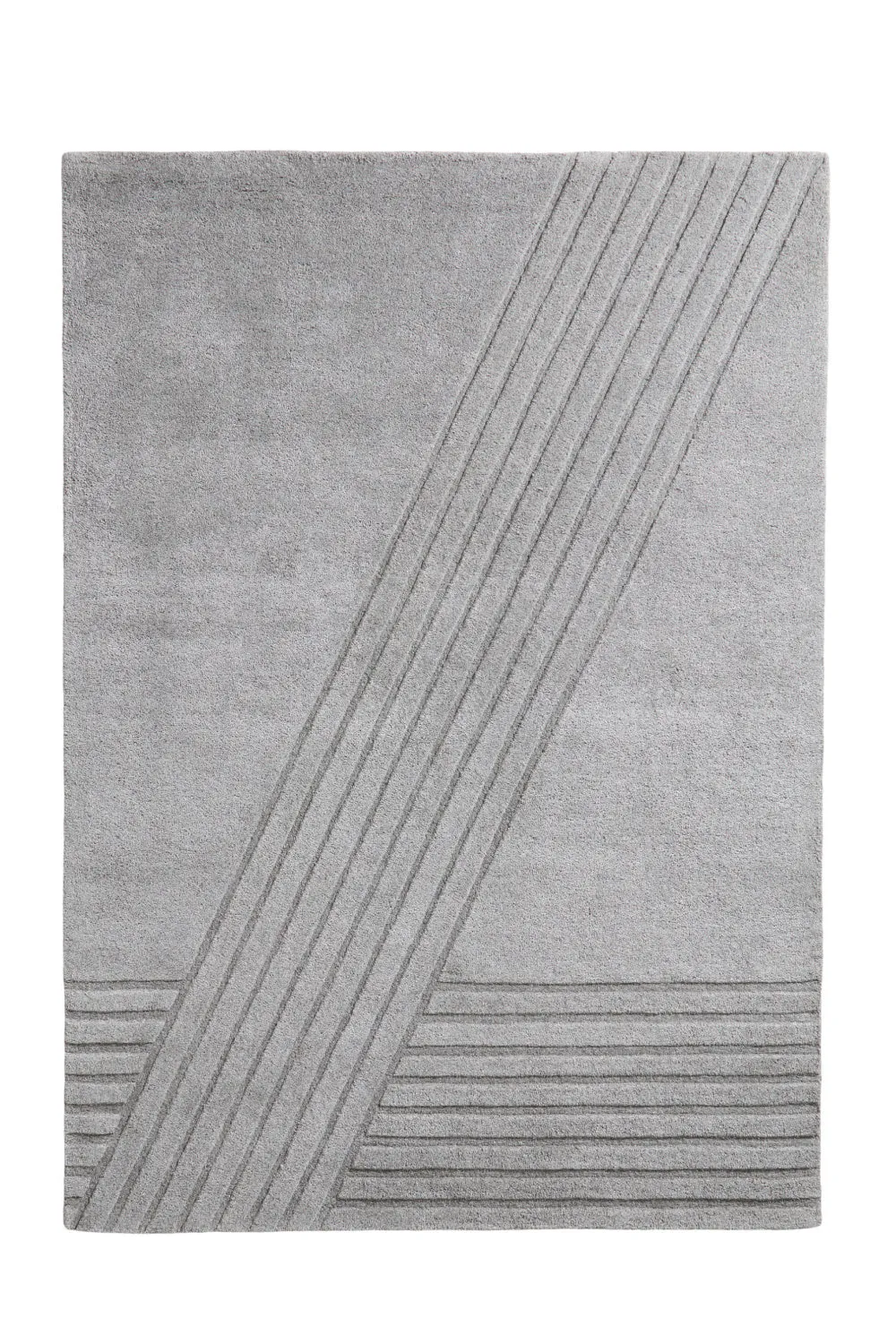 Gray Wool Area Rug | WOUD Kyoto