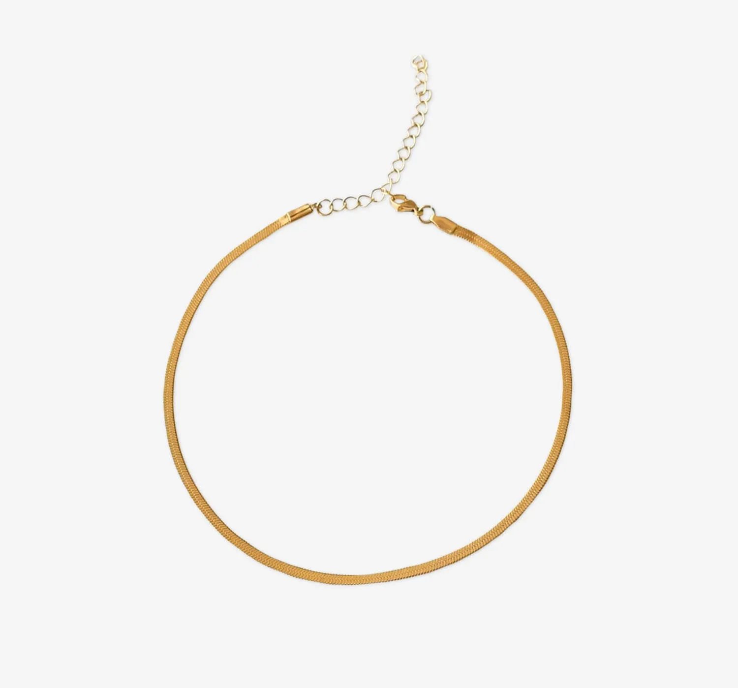 Herringbone Choker | Gold