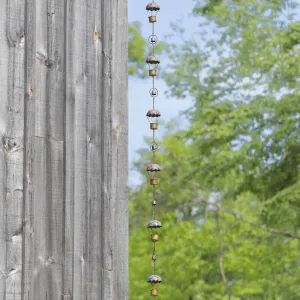 Hot Air Balloon Floral Rain Chain