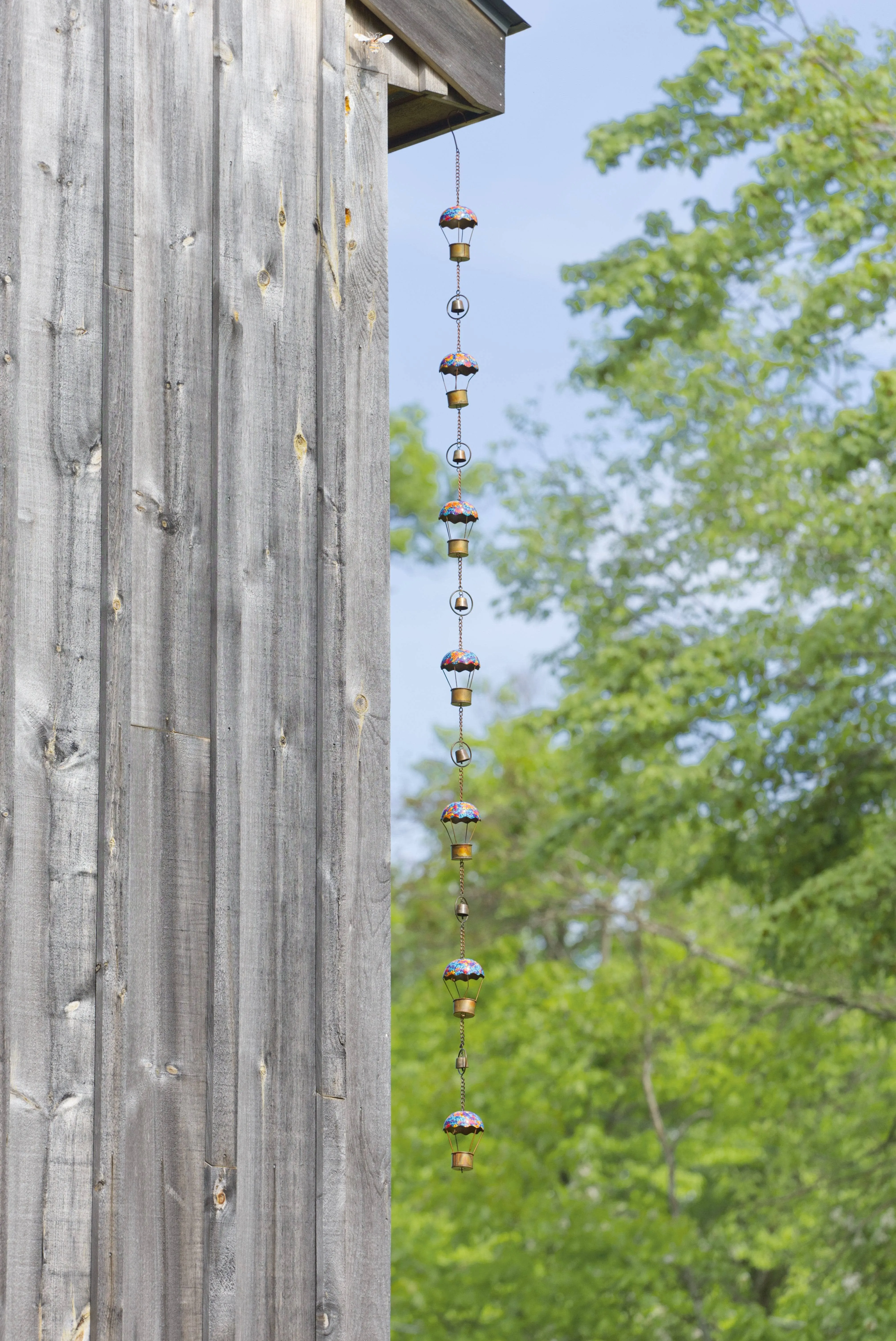 Hot Air Balloon Floral Rain Chain