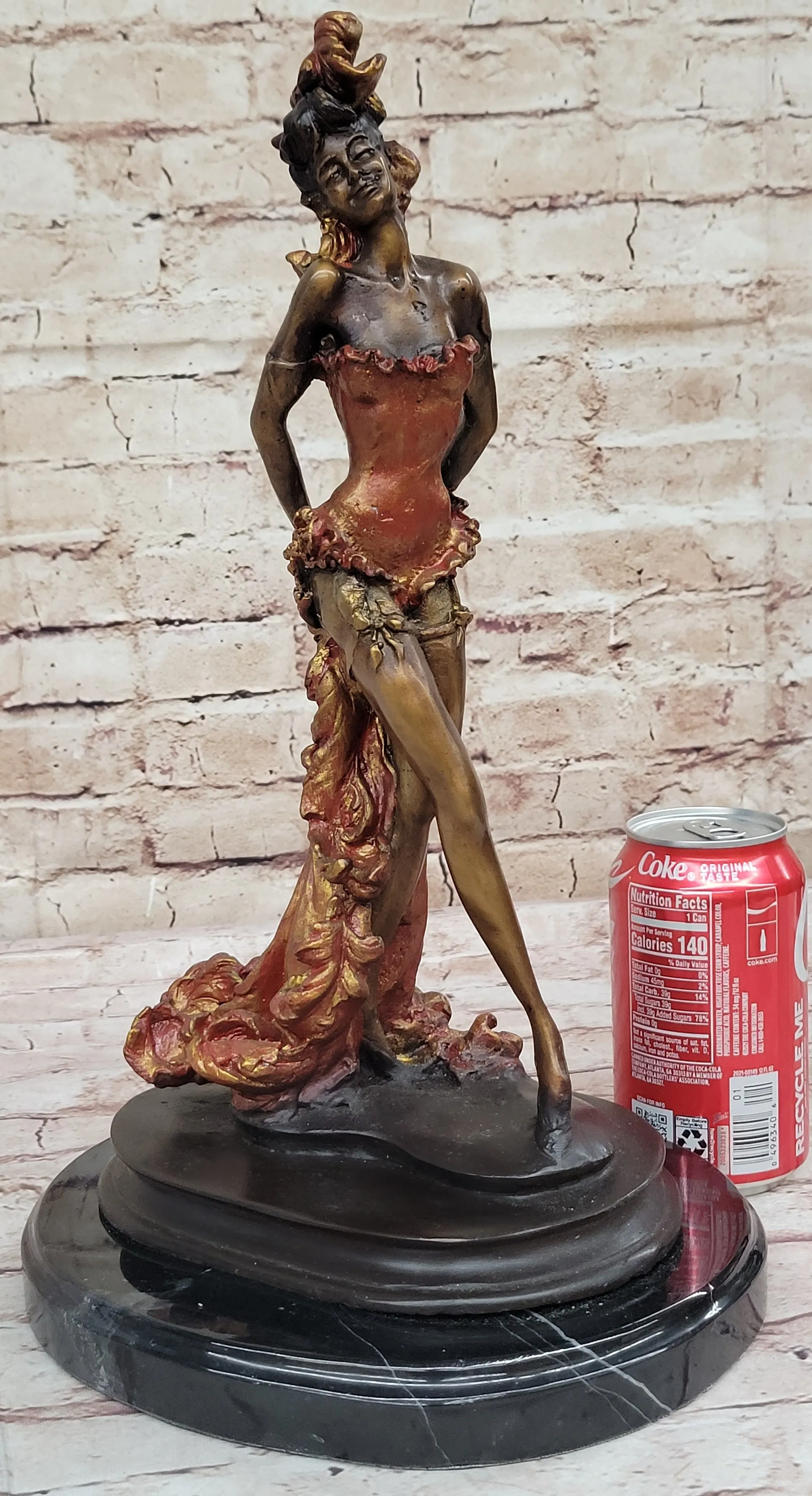 Hot Cast Handcrafted Spanish Dancer Bronze Sculpture Home Office Decor LTD EDT