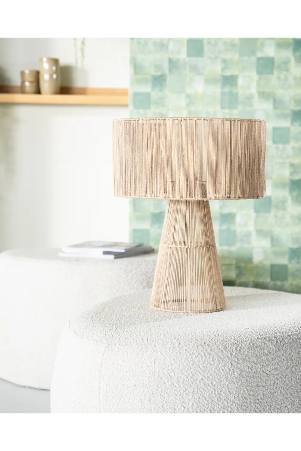 Jute Modern Table Lamp | By-Boo Oshu