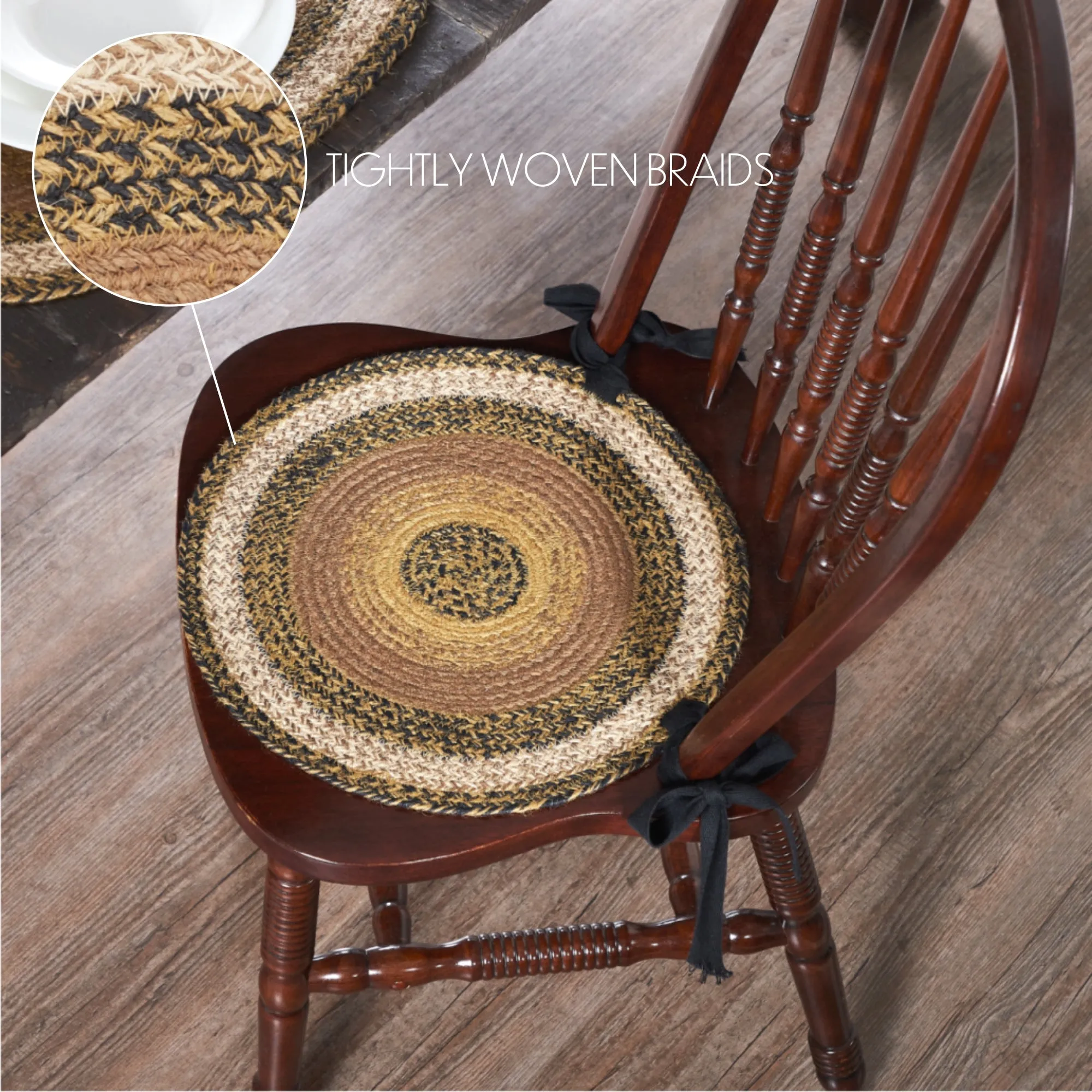 Kettle Grove Jute Chair Pad 15 inch Diameter