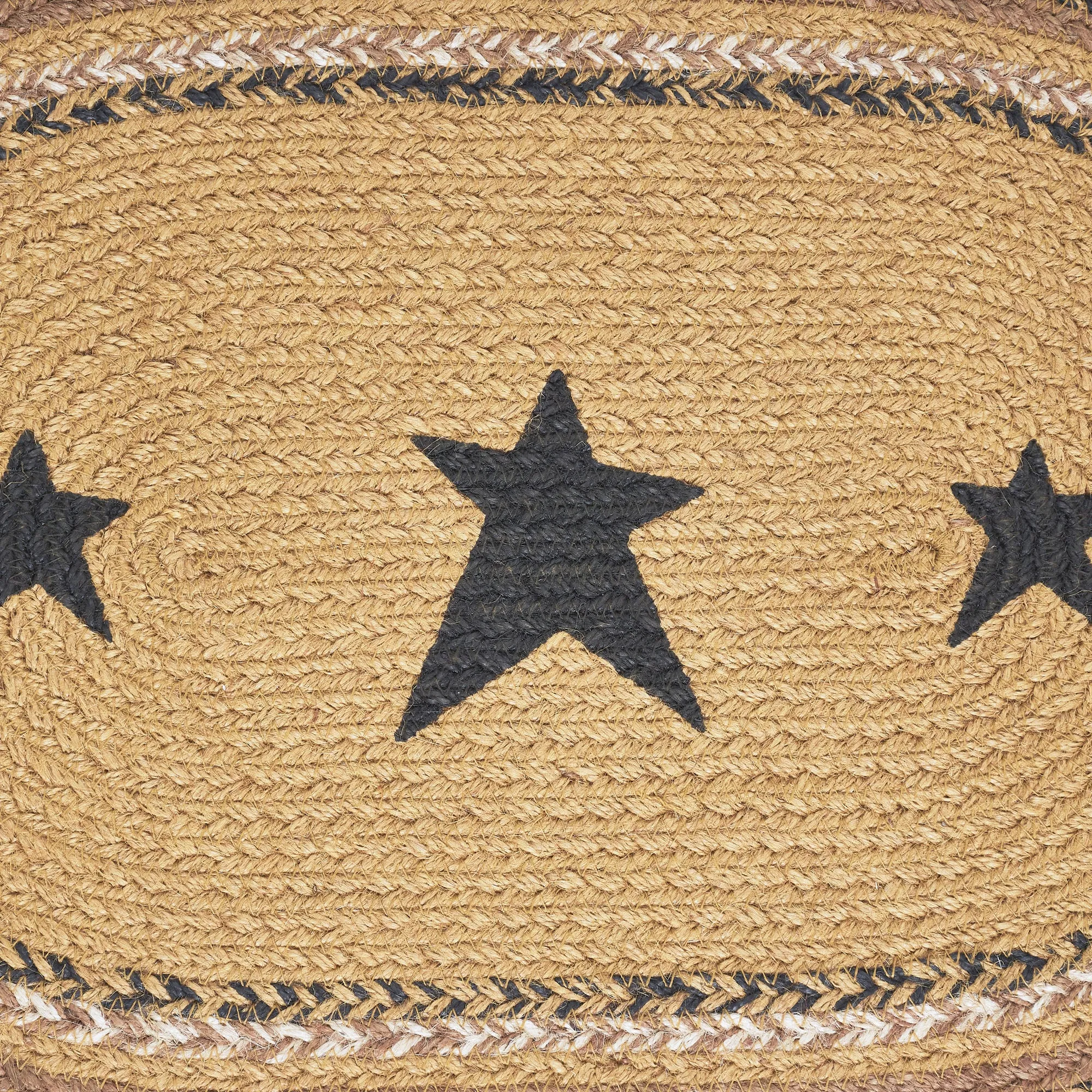 Kettle Grove Jute Placemat Stencil Stars