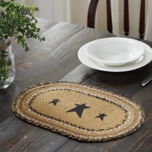 Kettle Grove Jute Placemat Stencil Stars