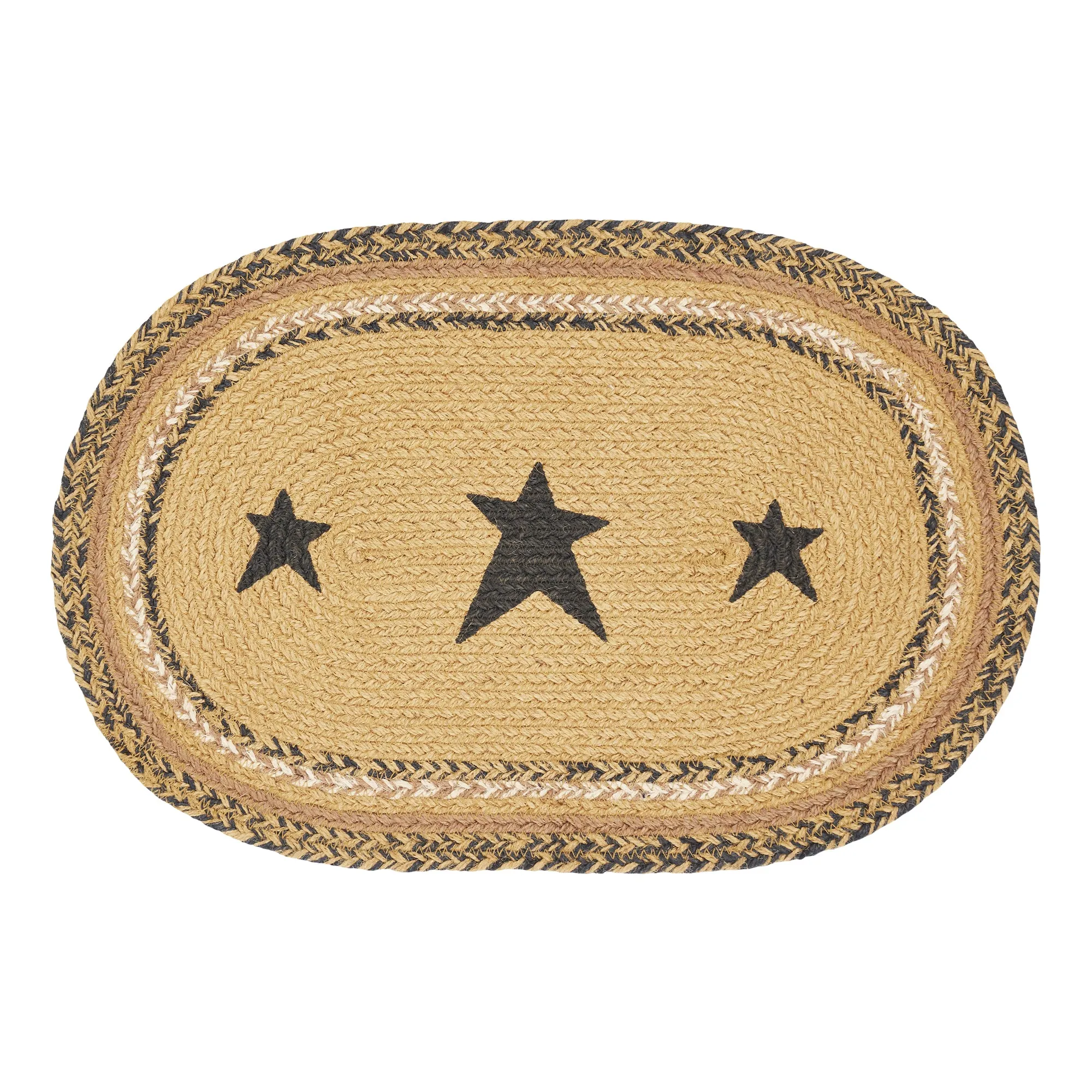 Kettle Grove Jute Placemat Stencil Stars