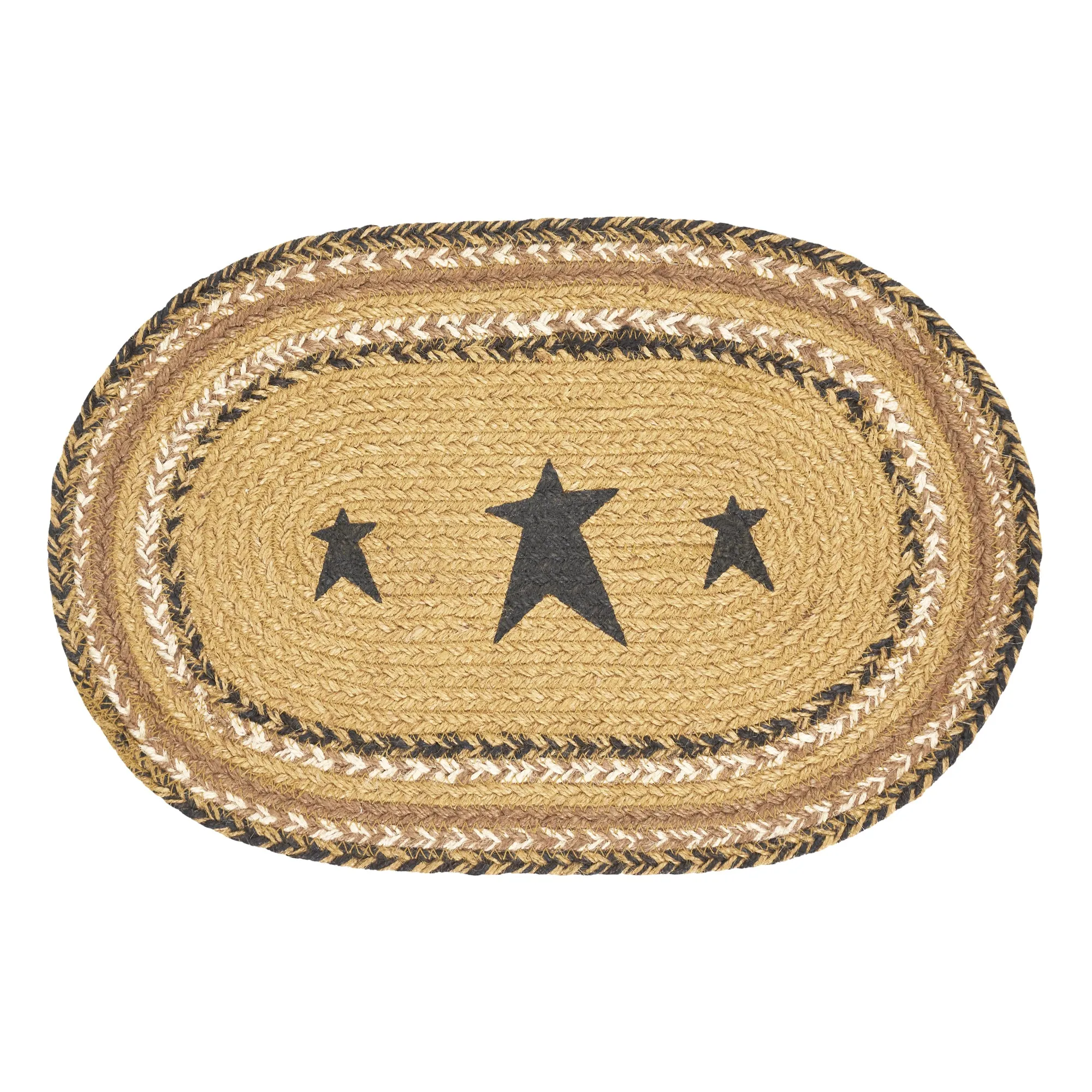 Kettle Grove Jute Placemat Stencil Stars