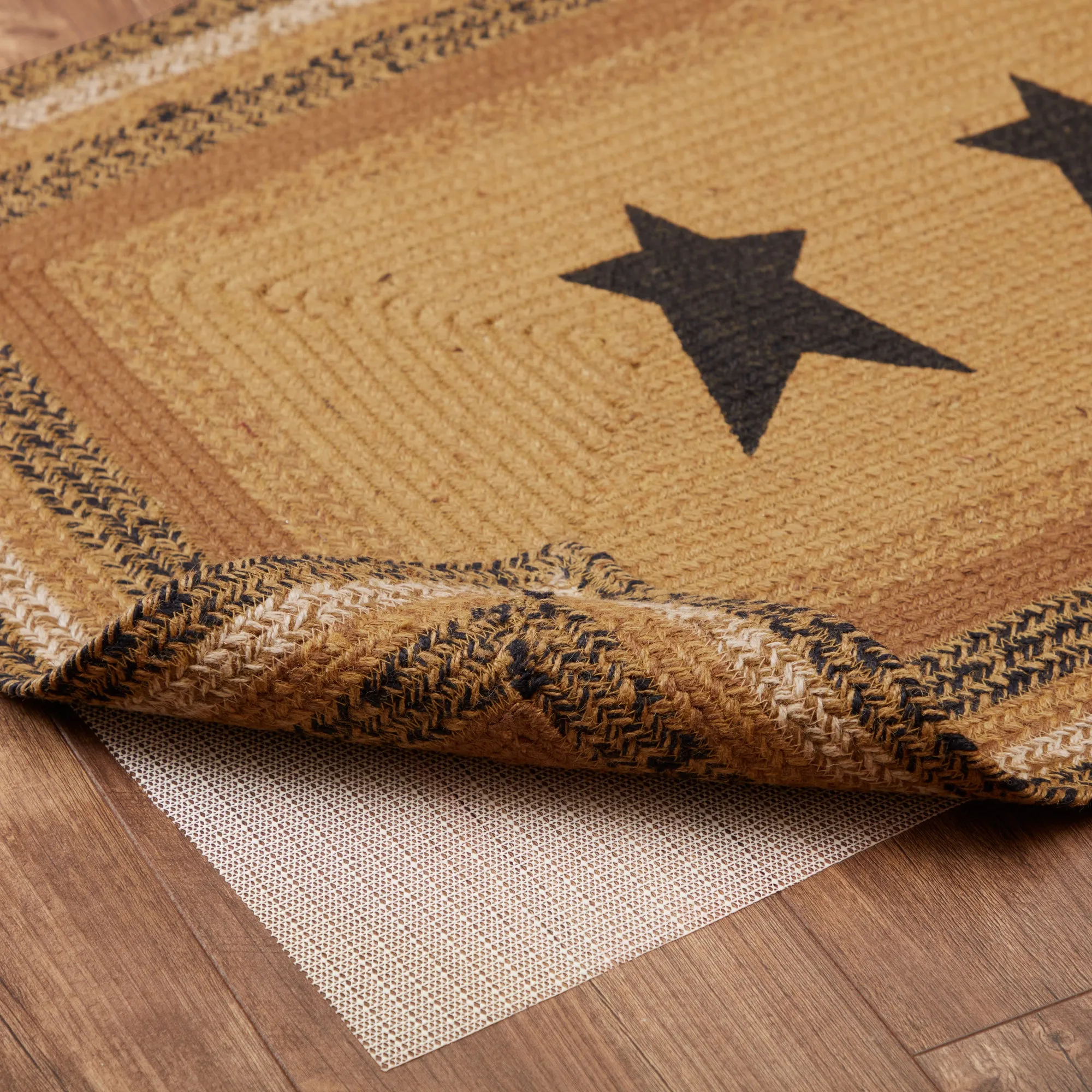 Kettle Grove Jute Rug Stencil Stars