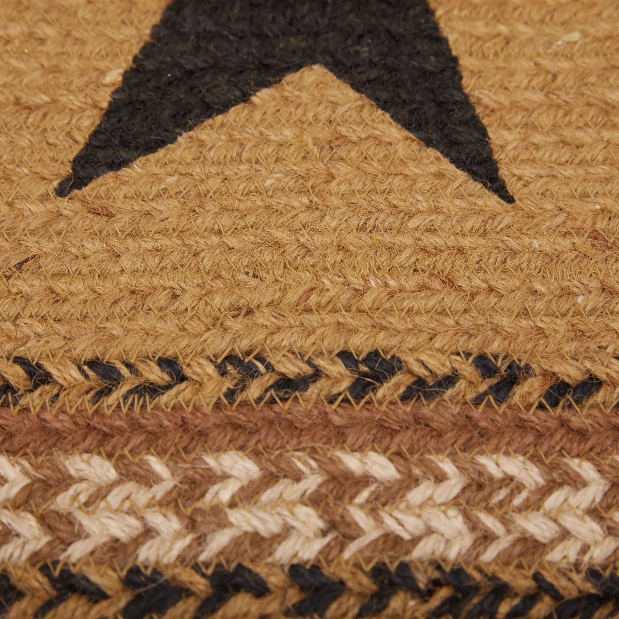 Kettle Grove Jute Rug Stencil Stars