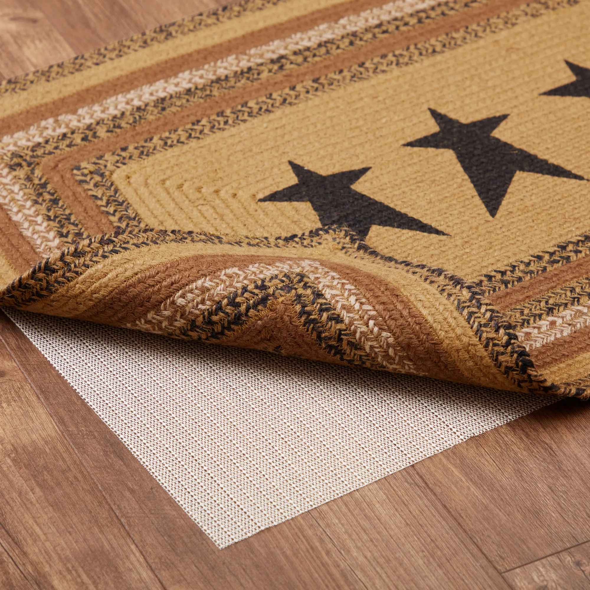 Kettle Grove Jute Rug Stencil Stars