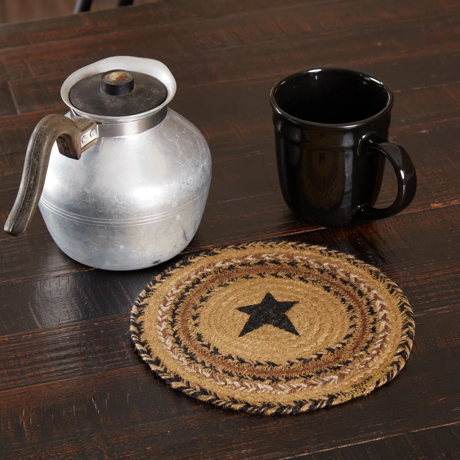 Kettle Grove Jute Trivet Stencil Star