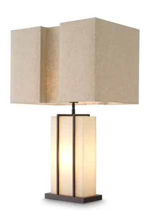 Linen Shade Modern Table Lamp | Eichholtz Graham