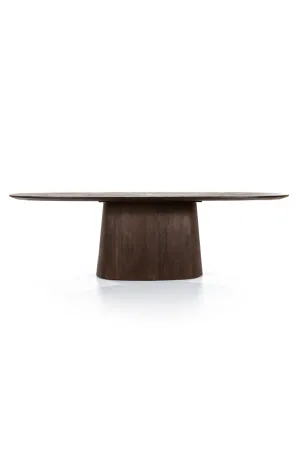 Mango Wood Pedestal Dining Table M | Eleonora Aron