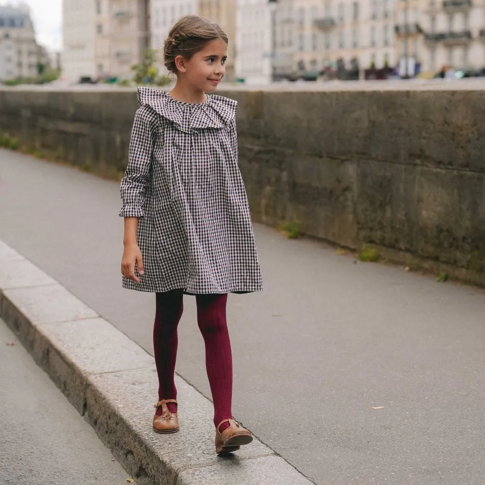 Mary Gingham Dress with Collar