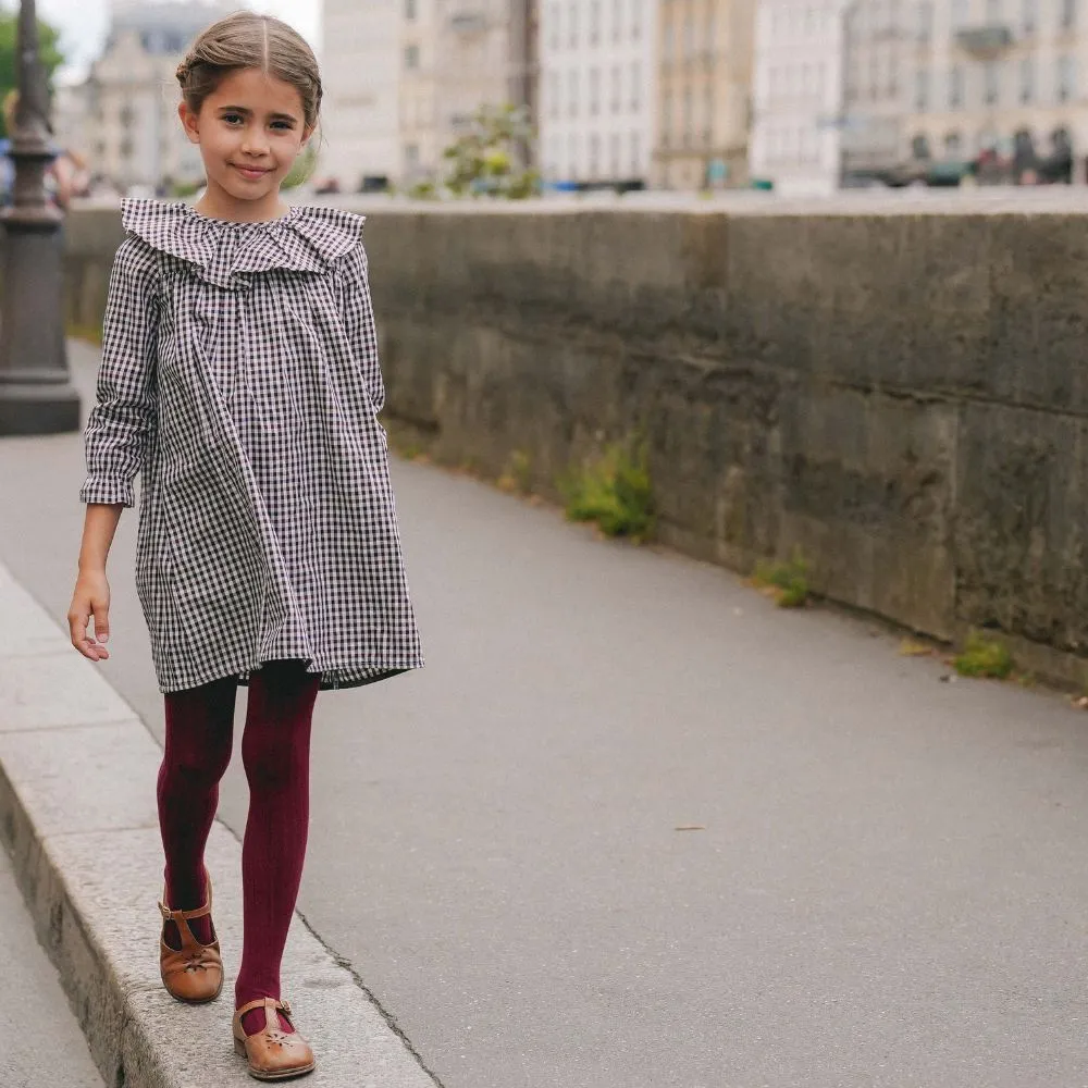 Mary Gingham Dress with Collar