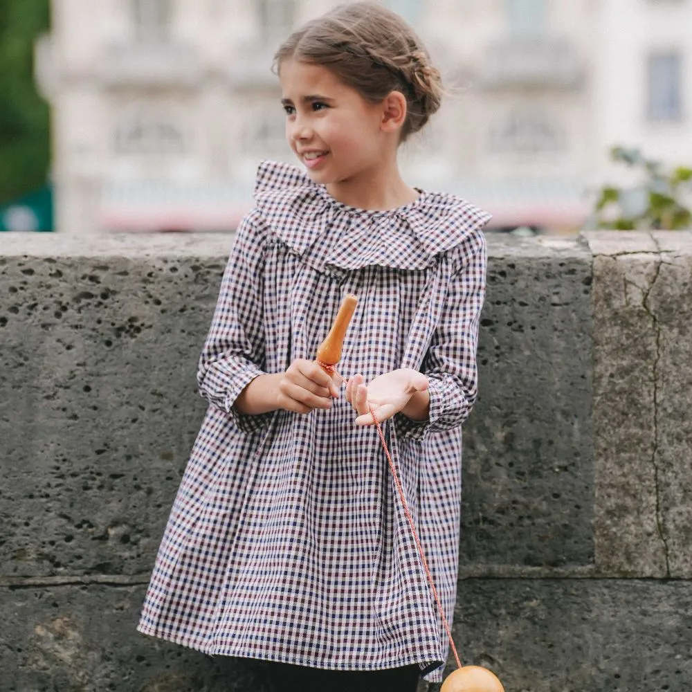 Mary Gingham Dress with Collar