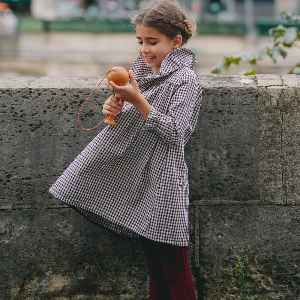 Mary Gingham Dress with Collar