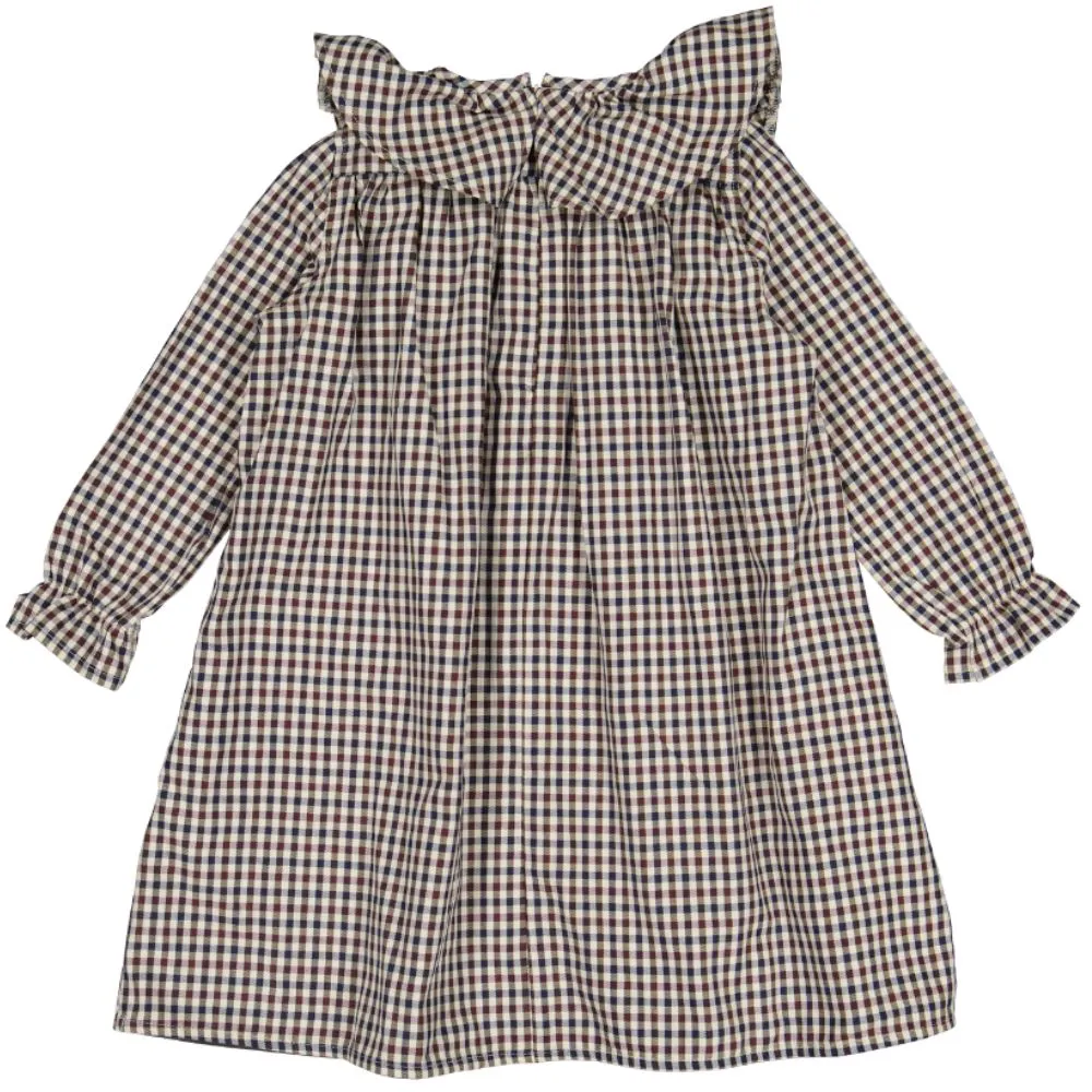 Mary Gingham Dress with Collar