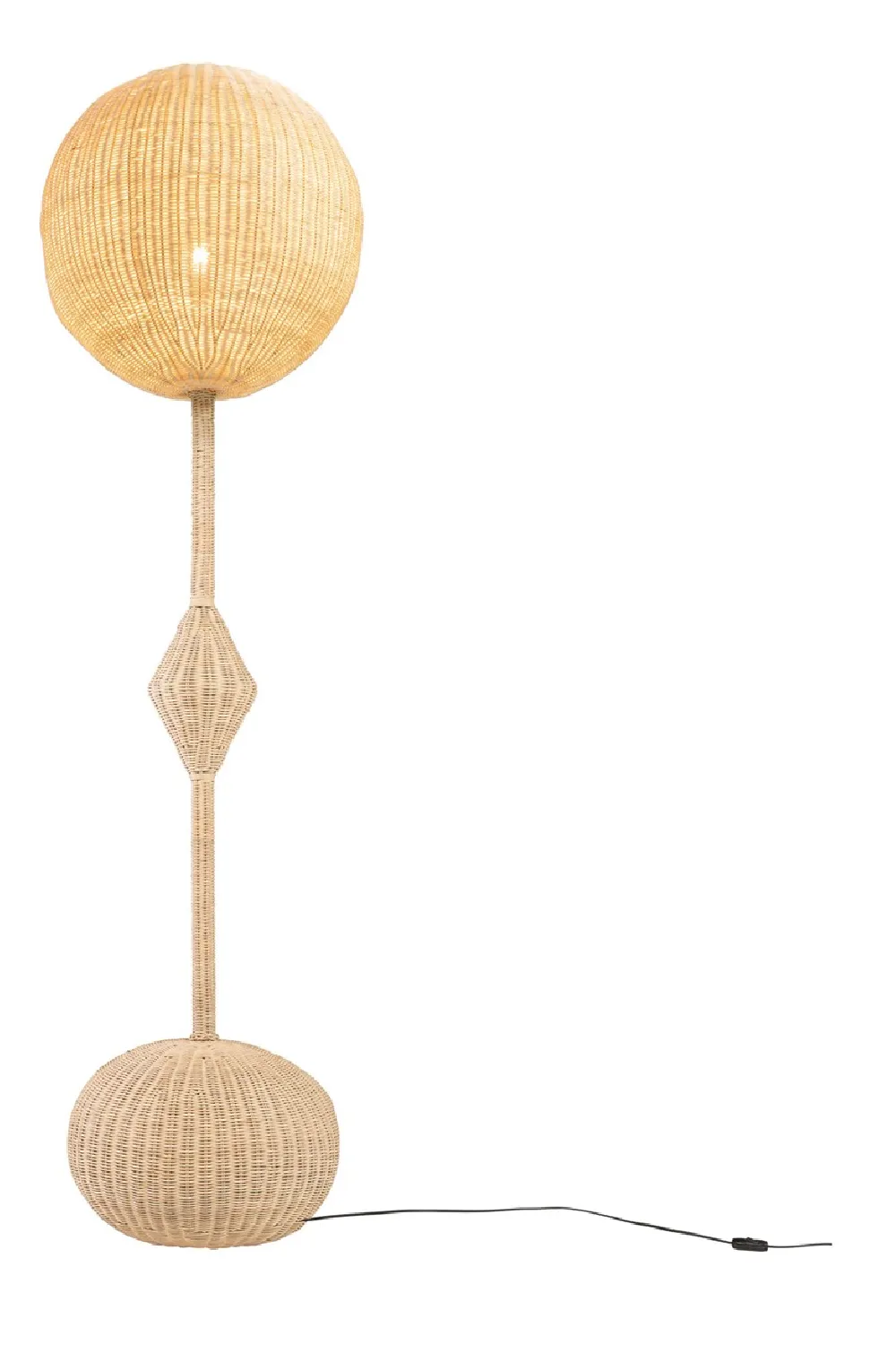 Modern Rattan Floor Lamp | Versmissen Chup