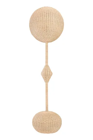 Modern Rattan Floor Lamp | Versmissen Chup