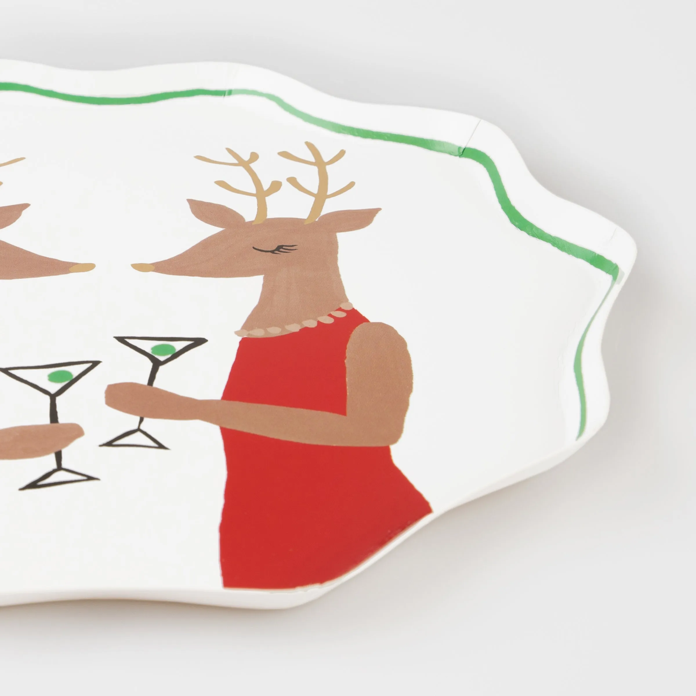 Mr. & Mrs. Reindeer Side Plates (x 8)