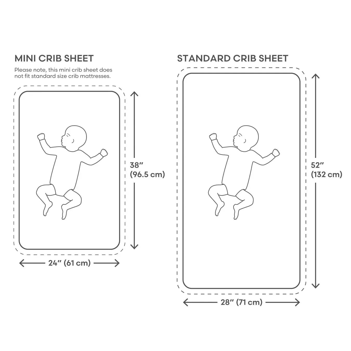 Mushie - Stretchy Mini Crib Sheet - Rainbow