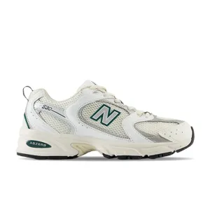 New Balance 530 Sea Salt with White and Marsh Green MR530SX