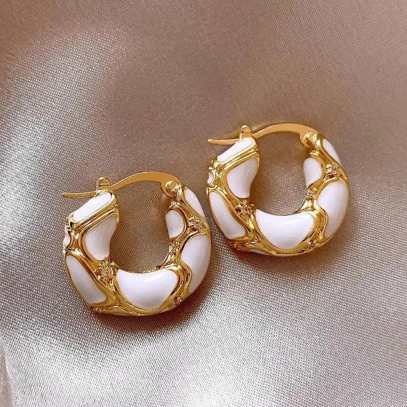 New Trendy Earrings Gold Plated Ear Buckle