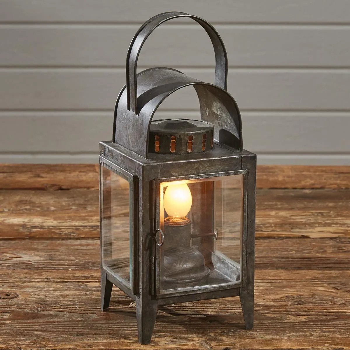 Oil Lantern Bevel Glass Lamp