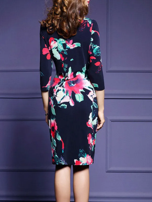 Queen Flower Midi Dress