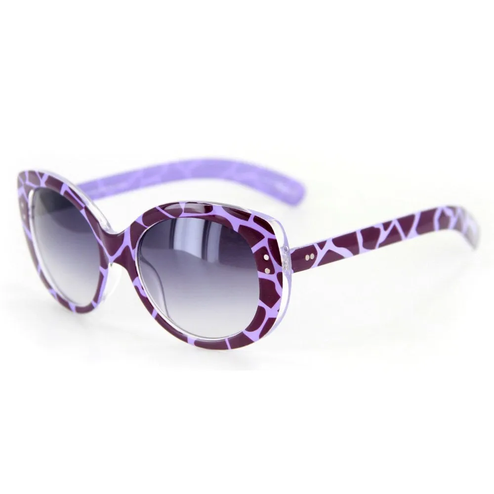 "Jungle Mania" Designer Inspired Sunglasses in Two Toned Animal Pattern 100%UV