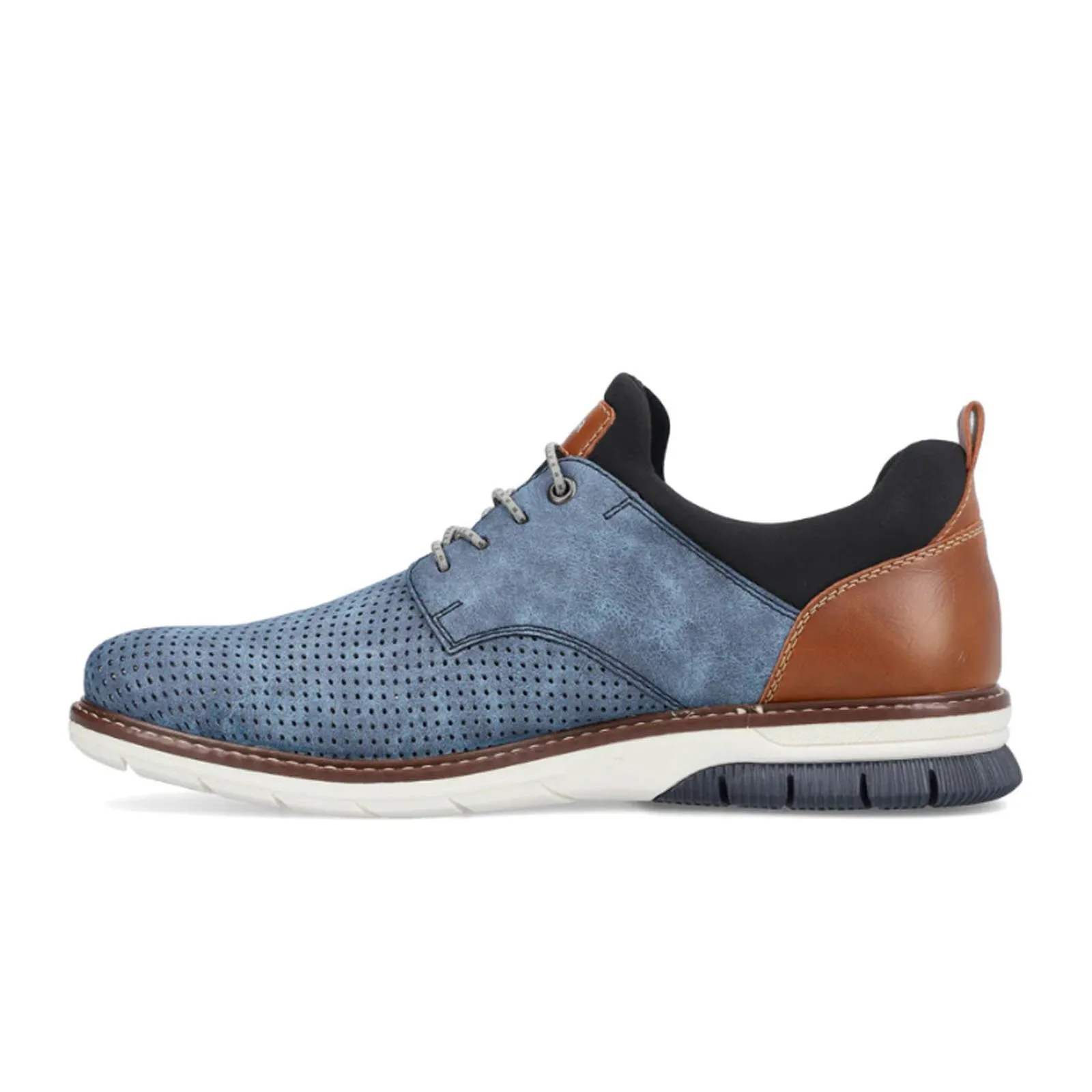 Rieker 14450-14 Dustin Lace Up (Men) - Blue/Brown