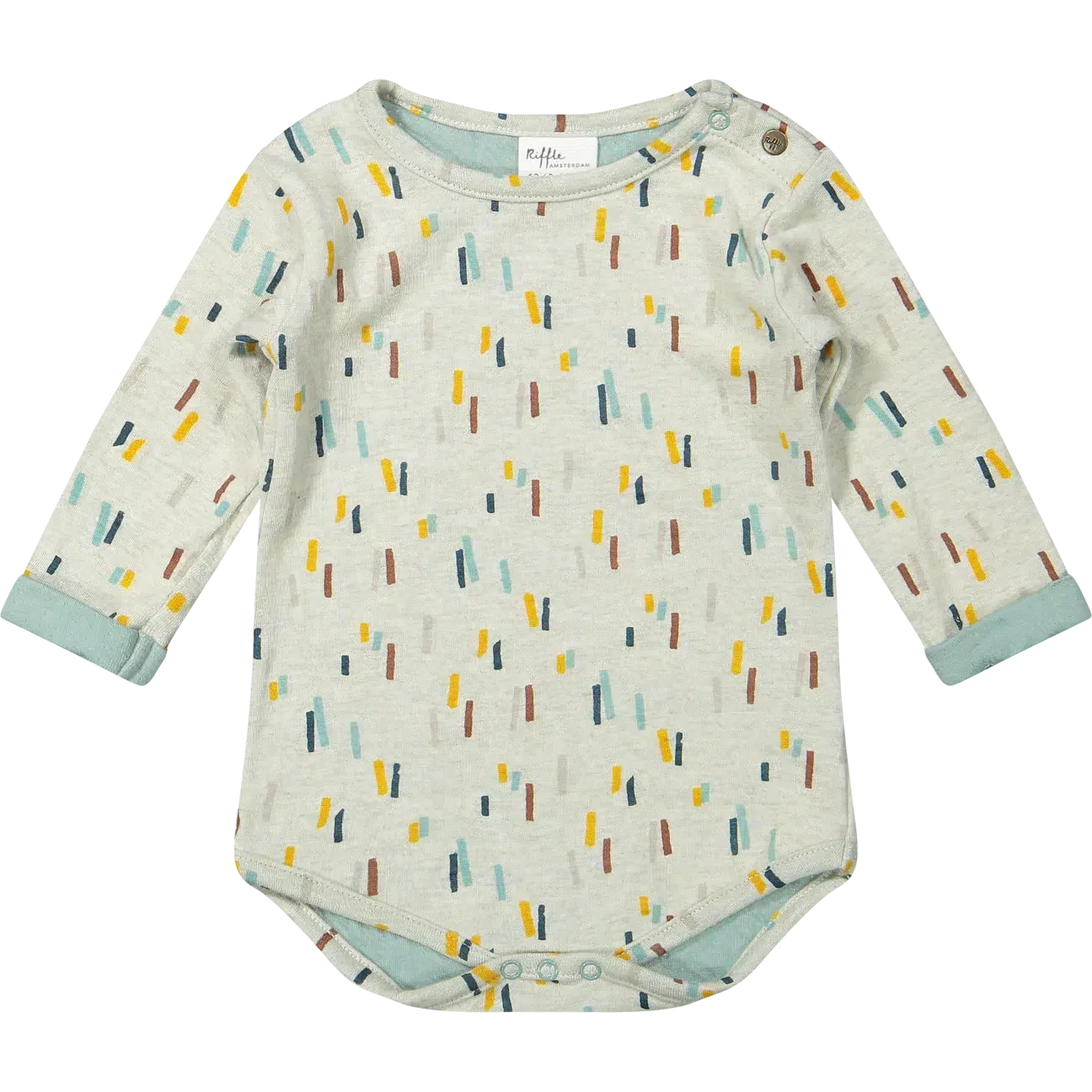 Riffle Amsterdam - Organic Long Sleeve Bodysuit - Confetti