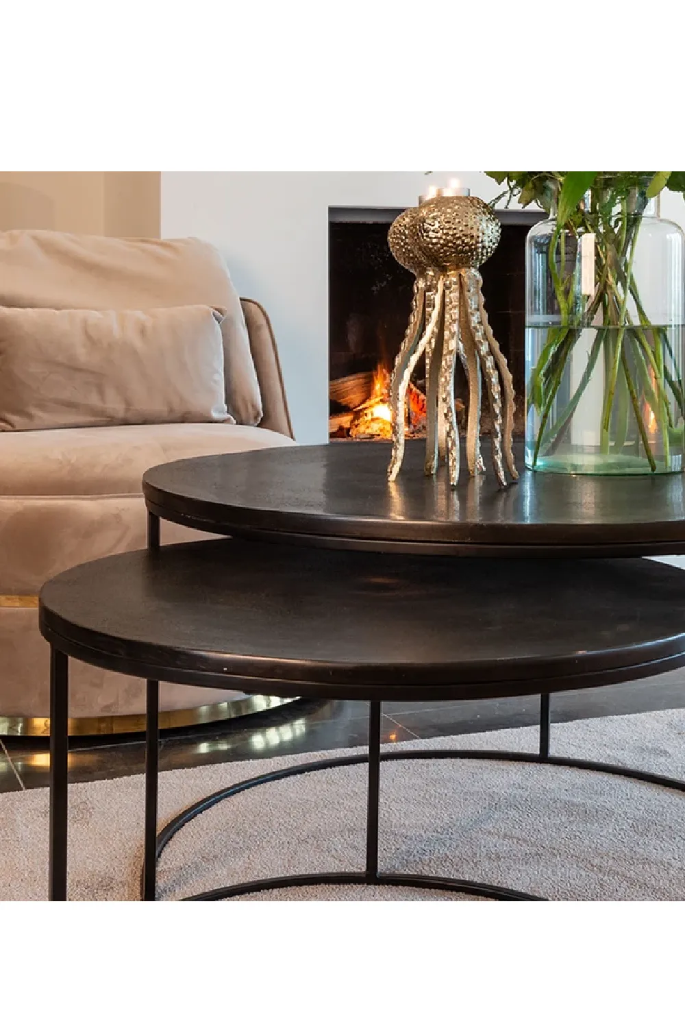 Round Nested Coffee Tables (2) | OROA Bolder