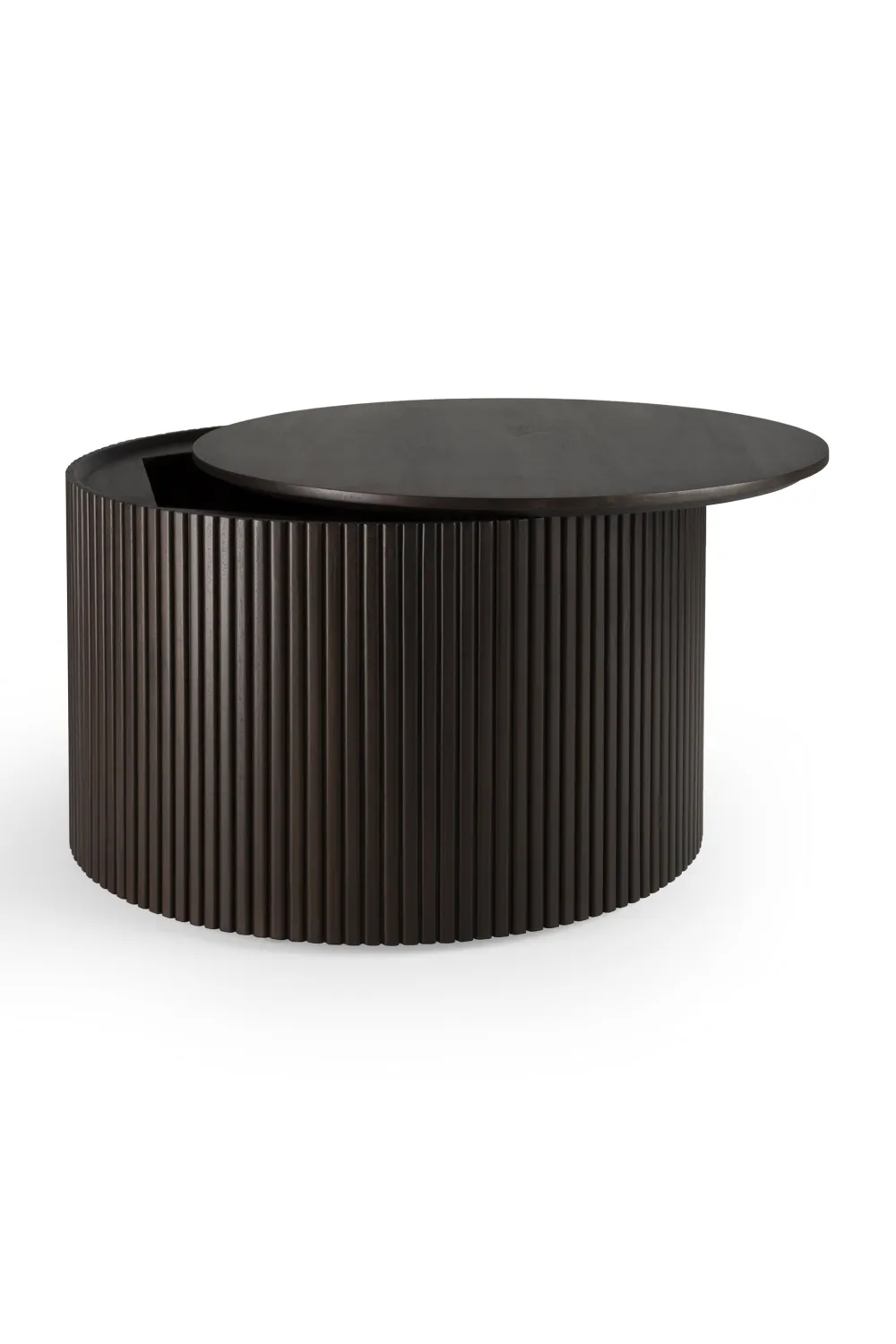 Round Storage Coffee Table | Ethnicraft Roller Max