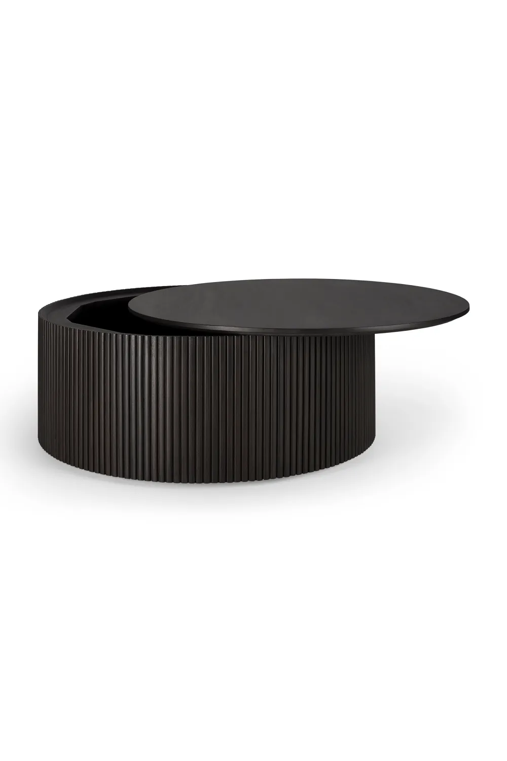 Round Storage Coffee Table | Ethnicraft Roller Max