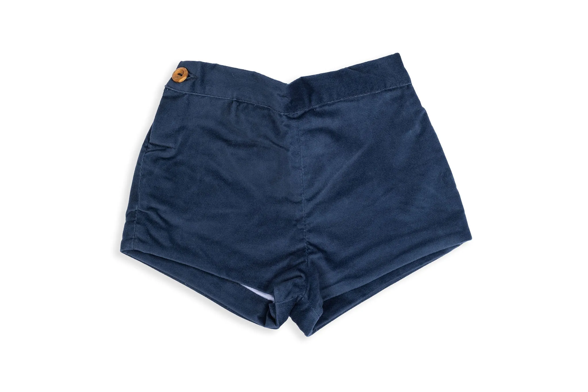 Royal Blue Velvet Shorts