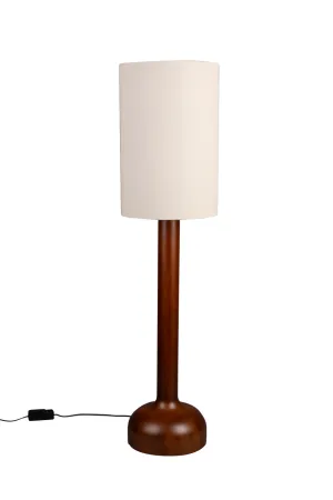 Rubber Wood Floor Lamp | Dutchbone Jones