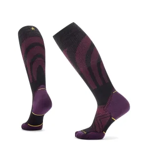 Smartwool Women's Run Targeted Cushion Compression Over The Calf Socks in Black