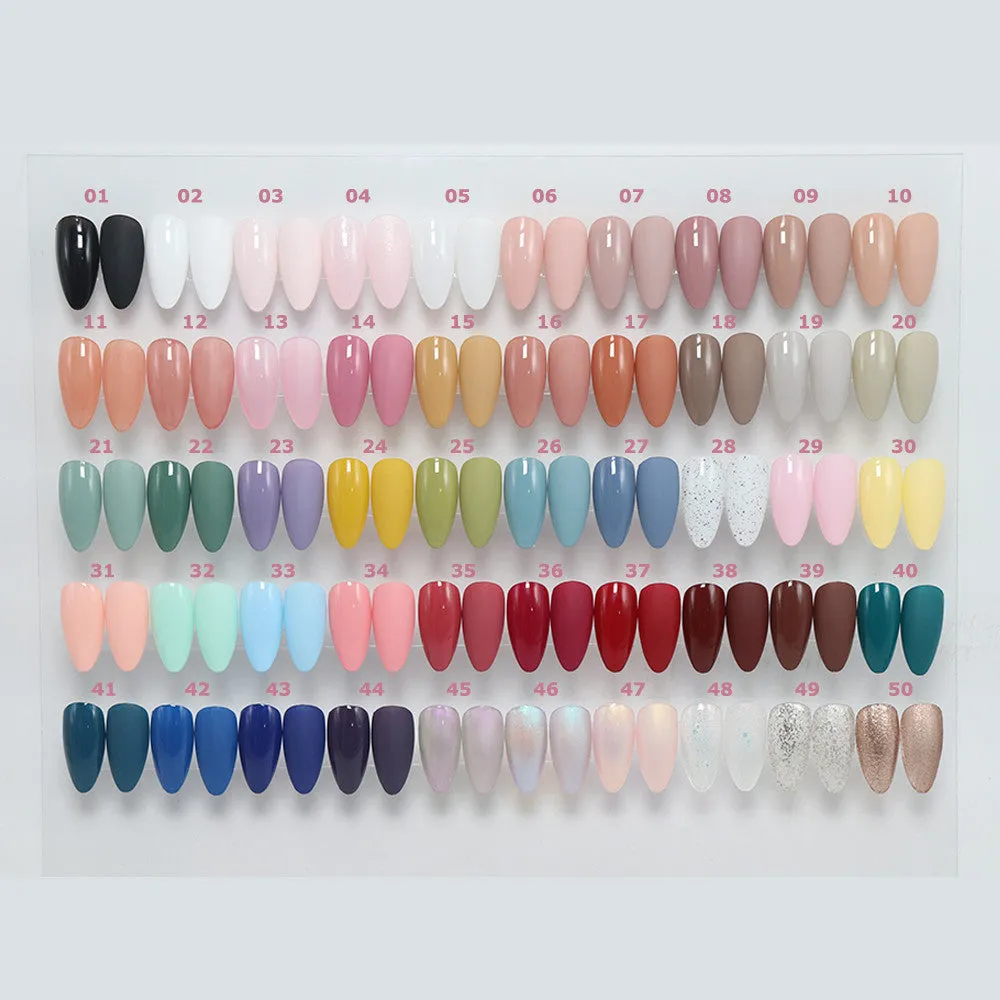 Solid Gel Polish 50 Colors - ( 01-50)