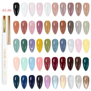 Solid Gel Polish 50 Colors - ( 01-50)