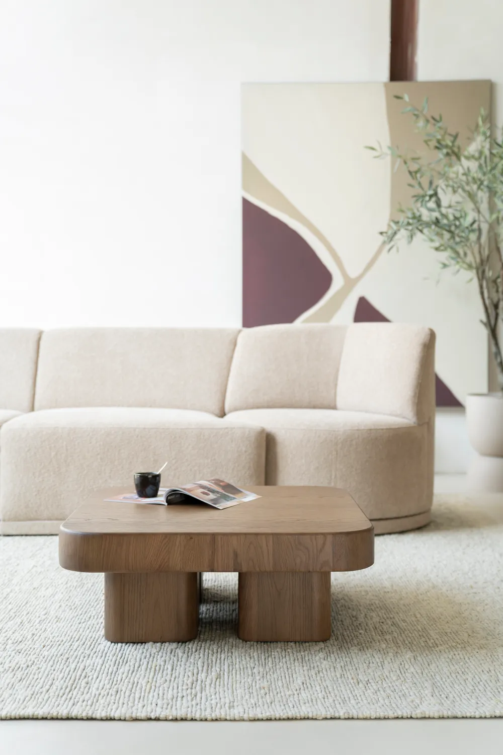 Square Oak Coffee Table | Eleonora Harmonie