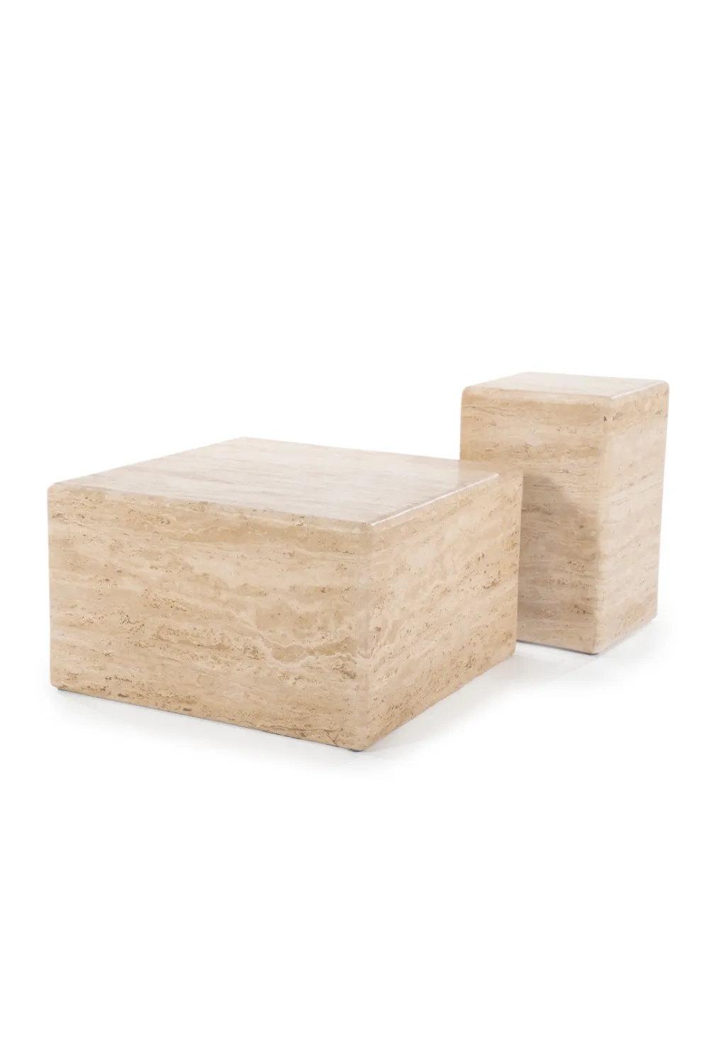 Square Travertine Coffee Table | Eleonora Donta