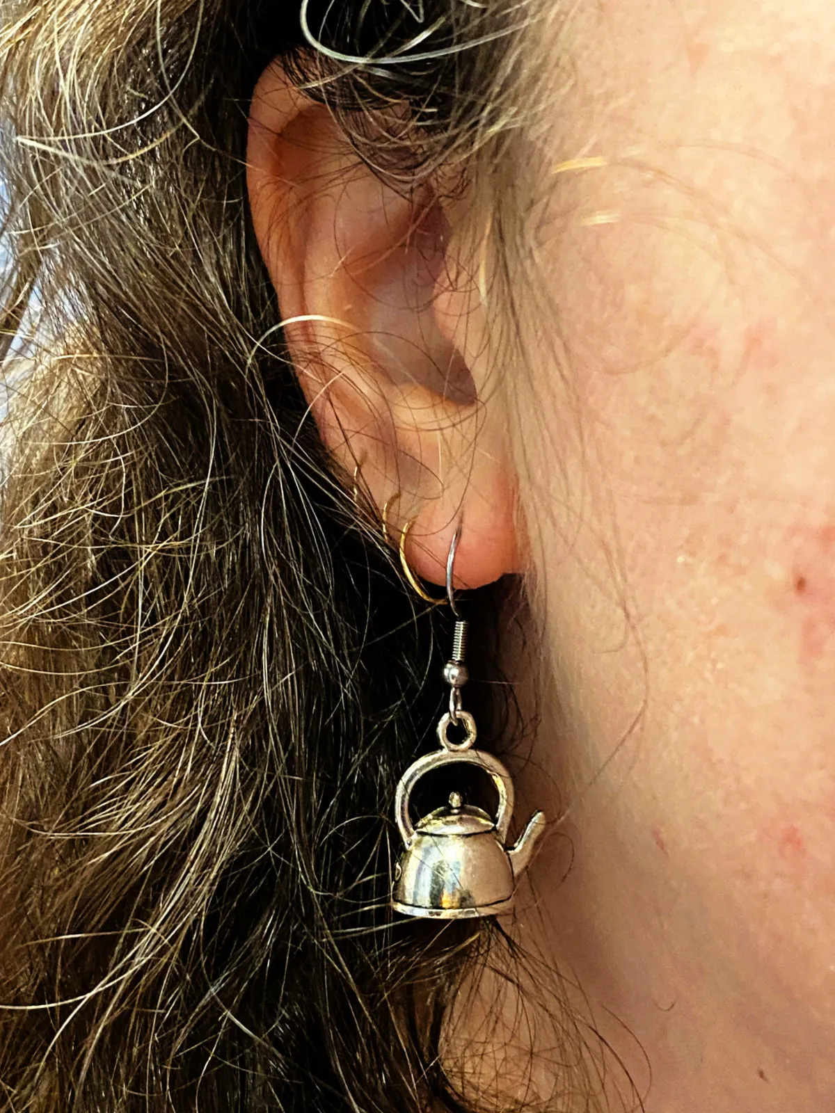 Tea Kettle Earrings