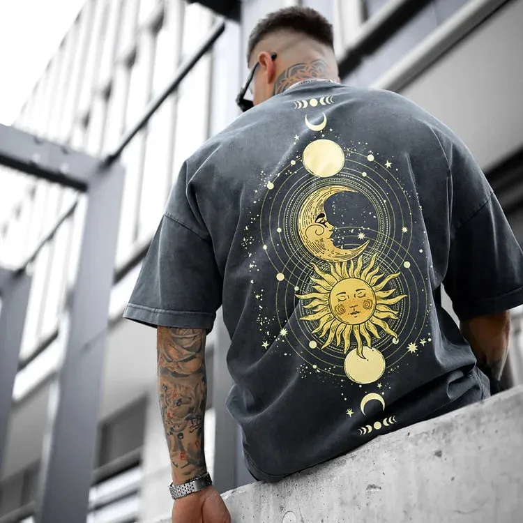 The Moon Ease Your Mind Oversize Tee