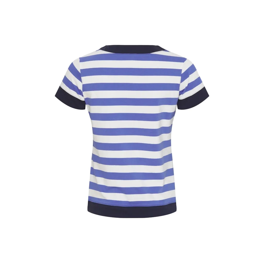 Tonnere Striped Short Sleeve Tee - Blue/Pearl