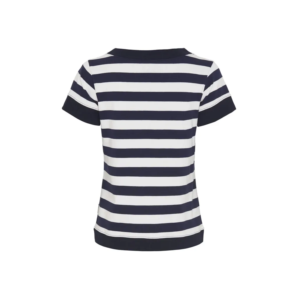 Tonnere Striped Short Sleeve Tee - SR navy/Pearl/SR Navy