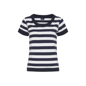 Tonnere Striped Short Sleeve Tee - SR navy/Pearl/SR Navy