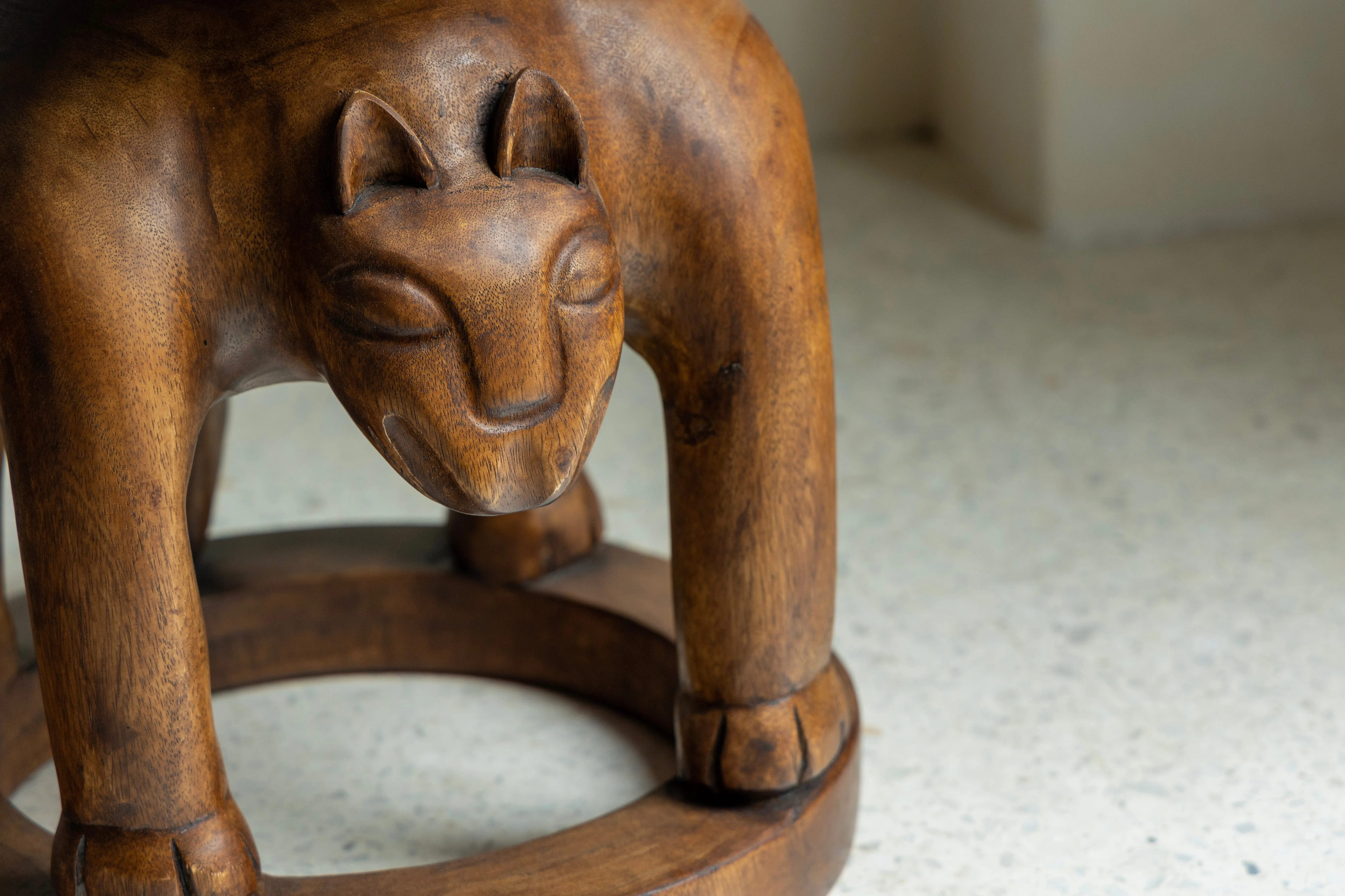 Tribal Sculptural End Table